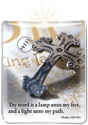 Thy word is a lamp unto my feet, and a light unto my path. (cross)